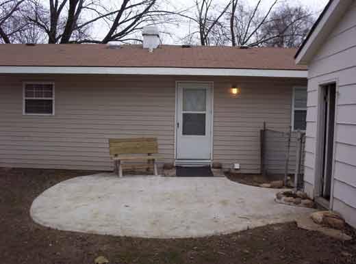 Fenced-in backyard, with Patio
